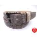 # наш магазин оригинал!# сделано в Японии мужской женский кольцо Mark Lizard ремень (40mm ширина ) [ натуральный ] натуральная кожа ящерица экзотический кожа рептилии бесплатная доставка 