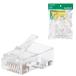  Elecom (ELECOM) LD-6RJ45T100 Cat6A для коннектор CAT6 для одиночный линия *yoli линия specification 100 штук 