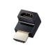�G���R��(ELECOM) AD-HDAABS01BK �u���b�N HDMI �ϊ� �A�_�v�^ L�� ����� 90�x HDMI�P�[�u��