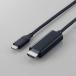 쥳(ELECOM) CAC-CHDMI50BK2 ֥å USB Type-C TM - HDMI R Ѵ֥ 5m