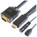 IODATA( I *o-* данные ) GP-HDV15K-10 HDMI-VGA кабель аналог аудиовыход соответствует 1m