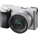 �y�����ۏؕt�z�\�j�[(SONY) ��6400 ILCE-6400KS �V���o�[ �p���[�Y�[�������Y�L�b�g �~���[���X���f�W�^���J����
