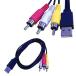 USB A мужской to 3 RCA видео аудио данные кабель [1.5m] код for видео камера AV оборудование HDD TV видео аудио данные кабель 