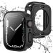 GEITOO соответствует Apple Watch кейс Series 6/5/4/SE/SE2 44mm Apple часы PC материалы +9H твердость стекло водонепроницаемый 