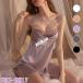  baby doll sexy Lingerie реле s топ атлас цветочный принт вышивка шифон прекрасный . sexy нижнее белье slip неглиже маленький pra женский 