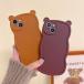 iPhone14 кейс iPhone13 кейс iPhone12 кейс Корея .. Heart модный симпатичный смартфон кейс животное медведь взрослый симпатичный коврик 