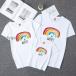  parent . pair look parent .... parent .ko-te large size rainbow short sleeves tops Family ... cup ru clothes papa mama . Kids. ... siblings / sisters ... Hara . pair 