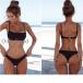  женский купальный костюм бикини одноцветный tube top простой дизайн взрослый простой море бассейн . накладка / тросик нет плавание одежда лето 