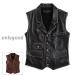  spring summer autumn winter original leather the best men's leather the best cow leather gilet the best the best front opening choki for motorcycle the best commuting casual 