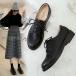  oxford race up shoes Loafer lady's .. shoes shoes stylish original leather black slip-on shoes large size low heel pumps 