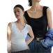  женский майка безрукавка tops нижнее бельё Fit простой одноцветный эластичность прекрасный Silhouette маленький видно casual tei Lee Корея способ 