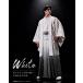 [ мужской hakama комплект в аренду ]/ цвет . есть /50-514BN/170-886BN/5 номер / день совершеннолетия / церемония окончания / свадьба / кимоно / перо тканый / hakama / круг . другой ястреб. перо / белый /../ серебряный bokashi /170cm