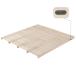 Palette bed 16 шт. комплект кровать с решетчатым основанием розетка имеется натуральный сосна материал low bed 50*50cm пересортировка свободный из дерева натуральное дерево легкий bed pare