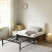 ti bed диван-кровать одиночный труба bed . длина тип bed кроватная рама эластичный внизу место хранения модный 2way железный . покупатель для living черный белый 