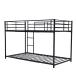 [ черный ] двухъярусная кровать 2 уровень bed steel выдерживающий . bed одиночный труба bed 2 уровень спальное место труба металлический крепкий 