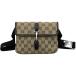  Gucci GUCCI GG парусина ткань to сумка 92543 Brown GG парусина сумка-пояс женский б/у 