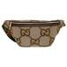  Gucci GUCCI jumbo GG ремень сумка 696031 Brown GG парусина сумка-пояс унисекс б/у 