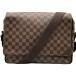  Louis * Vuitton LOUIS VUITTON ракушка тонн MM N41149 Brown Damier * парусина сумка "почтальонка" мужской б/у 