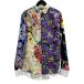  Louis * Vuitton LOUIS VUITTON flower total pattern silk shirt 22AW HFY07W multicolor silk long sleeve shirt men's used 