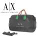 [ unused super-beauty goods ] Armani Exchange AX 2WAY Boston bag travel bag travel bag nylon black black high capacity light soft 