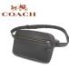 [ не использовался товар очень красивый товар ] Coach COACH сумка "body" сумка-пояс сумка сумка Mini кожа натуральная кожа черный чёрный мужской женский серийный иметь 