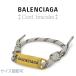 [ бесплатная доставка прекрасный товар ] Balenciaga BALENCIAGA Logo plate браслет код браслет мелкие вещи серый Gold свободный размер размер настройка возможно 