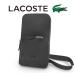  не использовался очень красивый товар Lacoste LACOSTE сумка "body" сумка на плечо сумка кожа черный мужской женский тонкий тонкий легкий Mini casual 