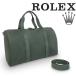  очень красивый товар почти не использовался Rolex ROLEX 2WAY сумка "Boston bag" путешествие сумка путешествие сумка парусина зеленый мужской женский большая вместимость большой 