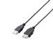 쥳 RoHS&Ķθѥå USBĹ֥ USB2.0 A-A᥹ 3m ֥å U2C-JE30BK