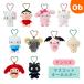  Sanrio Mini эмблема держатель ( Heart ) мягкая игрушка брелок для ключа коричневый -mi- Kitty ....... Ribon ......tia Daniel 