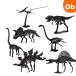 hacom( ящик mo) картон конструктор Dinosaur Dinosaur динозавр черный [ кошка pohs ] бумажное моделирование конструктор картон 