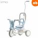 iimo tricycle #02ma Caro n blue i- Motra isikru number 02 folding type tricycle [ wrapping un- possible commodity ][ free shipping Okinawa * one part region excepting ]