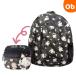  Sanrio складной рюкзак темный ga- Lee Hello Kitty [ кошка pohs бесплатная доставка ]