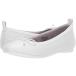 id LAND-WIDE-TOP Kids * Junior Flats White Metallic