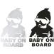 BABY ON BOARD �f�J�[�� �X�e�b�J�[
