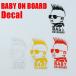 BABY ON BOARD �f�J�[�� �X�e�b�J�[  �@