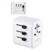  Elecom за границей переходник A/BF/O/SE модель USB-A 3 порт 12W полярность соответствует (N высшее соответствует ) белый ECT-32-15A3WH