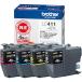 brother ( �u���U�[�H�� )�@�C���N�J�[�g���b�W�@�@�S�F�p�b�N ( LC411-4PK )