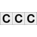 TRUSCO ե٥åȥƥå 3030 C Ʃ/ʸ 3 ( TSN-30-C-TM ) ȥ饹滳()