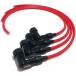 NGK plug cord * штекер колпак комплект красный Z400GP GPZ400F 4шт.