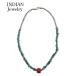 INDIAN JEWELRY солнечный to Domingo группа hisi бисер коралл бирюзовый 49cm Santo Domingo Coral &amp; Turquoise Nugget Neckless Pablita Bailon IJ-650