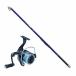  легкий бросание рыбалка комплект Bay Schic .. удочка Surf голубой 300 & sportsline 23RA V-MAX3000DX нейлон 4 номер -150m есть (nageset-a-006)