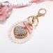  bag charm Heart tassel key holder stylish lovely accessory rhinestone present optimum lady's Kirakira key lovely pearl shining .