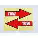 TOW POINT seal * sticker waterproof repeated peeling off specification 2 pieces set traction Point ... arrow seal towing hook pulling hook dress up 