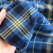  tartan проверка ткань ( синий × желтый ) хлопок 100/.... легкий - li. есть натуральный . текстура (ткани) / осень-зима /50cm единица измерения / сделано в Японии Hamamatsu производство ткань ткань 