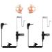 HYS 2.5mm Receiver/Listen ONLY Surveillance Acoustic Tube Earpiece Headset Shoulder with One Pair Medium Earmolds(Left and Right)¹͢ʡ