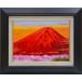 картина живопись маслом F4 красный Fuji Kobayashi . три .
