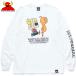 ȥޥ TOY MACHINE  sKetChboOok3 SECT&TOYMONSTER LONG TEE(WHITE) sKetChboOok3