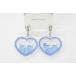 NE Heart in Heart BL серьги Heart автомобиль ka автомобиль ka прозрачный лето винт тип серьги винтового типа винт spring тип 
