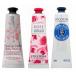 [並行輸入品][3本セット]ロクシタン ハンドクリーム 30ml 3種類(チェリーブロッサム・ローズ・シア)×各1本 箱なし[メール便送料無料]